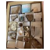 few of the crystals