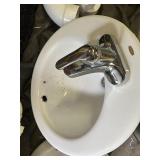3 matching sinks w/pipes and faucets