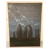 66" x 48" canvas of Stonehenge