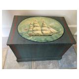 #25 small storage chest w/ship $60