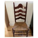 #5 2 ladder back/rush chairs $20 each