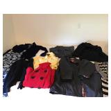 Lot C 9 pcs sweaters, jackets, pantsdress