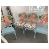 #69 4 Flamingo chairs - 2 w/cushions