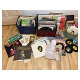 #80 lot of records: 33 & 45s from 50
