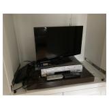 # 3 Samsung TV with Daewoo CD/DVD player  $50