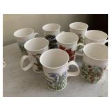 botanical china mugs