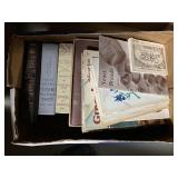 boxes of ephemera & books