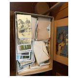 boxes of post cards