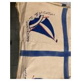 huge painted nautical tablecloth