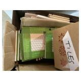 blank subway tiles and some with cork