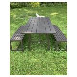 picnic table and benches