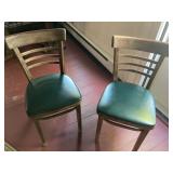 pair of vinyl seat chairs