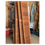 multiple louvered doors and shutters like new