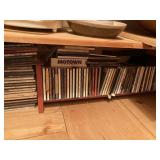 sample of CDs, and bluetooth speakers