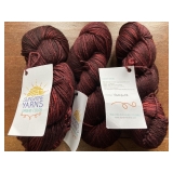 Many many skeins small batch hand dyed yarns from US