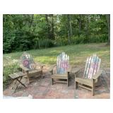 Handpainted adirondack set