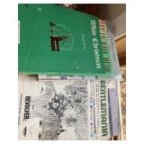 boxes of sheet music