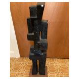 sculpture of saxophonist