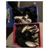 bins of like new shoes and boots