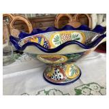 Mexico lg painted compote Talavera