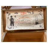 commemorative/promo chest issued by Maine Dept. Sea & Shore Fisheries during admin of Gov Curtis