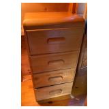 pair of pristine MCM heavy side stands/ sets of drawers
