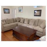 ** large sectional splits into 3 sections