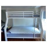 ** bunk beds w/1 full and 1 twin, mattresses and linens if wanted
