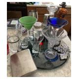 single martini glasses