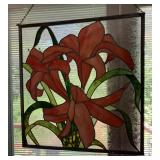 one of the large stained glass pieces