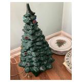 vintage ceramic Xmas tree