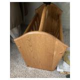several magazine racks