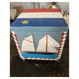 12x12" folk art box $20