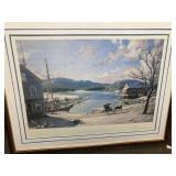 signed litho of Somesville - Stobart $130