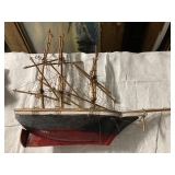 3 masted red and black
