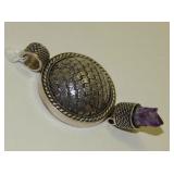 Large Sterling & Amethyst