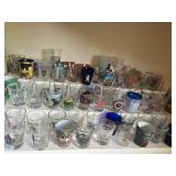 LARGE COLLECTION OF SHOT GLASSES