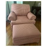 OVERSIZED CHAIR AND OTTOMAN