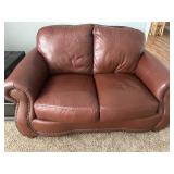 LEATHER LOVESEAT