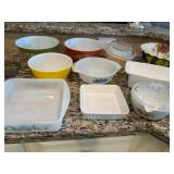 PYREX, CORNING, GLASBAKE, FIREKING
