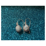 STERLING EARRINGS WITH LARIMAR