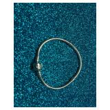 PANDORA SNAKE CHAIN BRACELET AND 925 STERLING CHARM