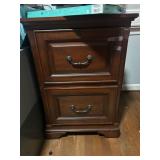 2-DRAWER WOODEN FILING CABINET