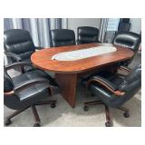 BOARD ROOM TABLE AND CHAIRS