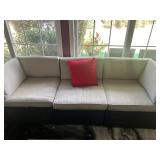 FAMILY ROOM FURNITURE - MATCHING COUCH, SIDE CHAIR, OTTOMAN, COFFEE TABLE