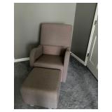 UNIQUE ROCKER WITH ROCKING OTTOMAN