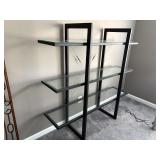 MODERN GLASS-METAL SHELF