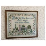 LARGE NUMBER HAND MADE CROSS STITCH