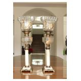 35) Pair of Antique Persian Table Oil Lamps - Asking Price: $550