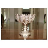 51) Tall Silver Footed Bowl - Asking Price: $490